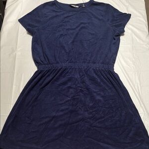 Land’s End Navy Blue swimsuit coverup girls XL 16 NWOT